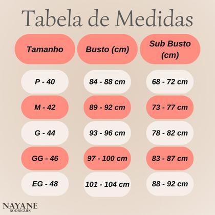 Imagem de Sutia Sem Alcas de Alta Sustentacao Nayane Rodrigues Push Up Liso com Bojo e Aro Confortavel