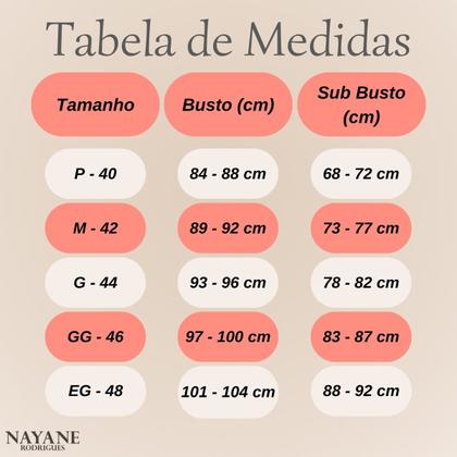 Imagem de Sutia Sem Alcas de Alta Sustentacao Nayane Rodrigues Push Up Liso com Bojo e Aro Confortavel