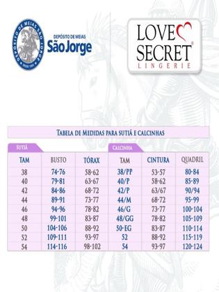 Imagem de Sutiã sem aro com bojo love secret 811101 taça b