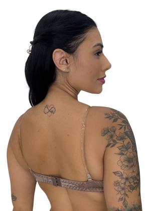 Imagem de Sutiã Soutien Básico sem Bojo com Alças de Silicone e Detalhes Renda