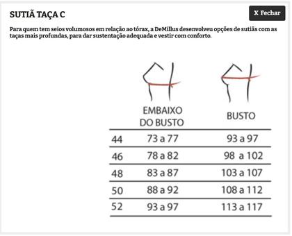 Imagem de Sutiã Taça C Baroneza DeMillus 74600