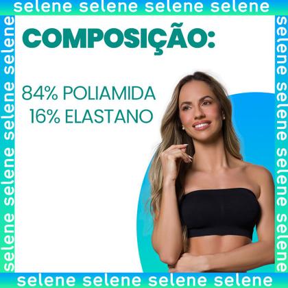 Imagem de Sutiã Top Básico Adulto Selene Modelo Sem Bojo Com Alças Reguláveis