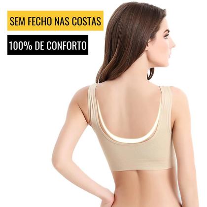Imagem de Sutiã Top Confortável Reforçado Feminino Sem Arames C70