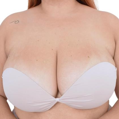 Imagem de Sutiã Top Decote Plus Size Reforçado Sem Alças Com Aro e Bojo Corpo Nú - Corpo Nu
