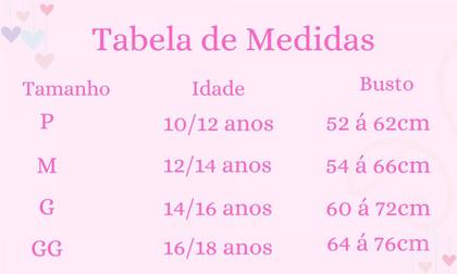 Imagem de Sutiã Top Ket Bros Juvenil Menina Moça Com Bojo Removível Microfibra