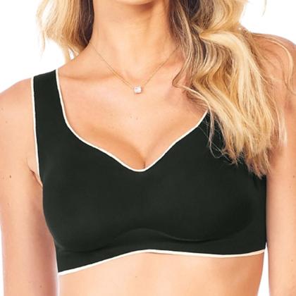 Imagem de Sutiã Top Laser com Bojo Removível Termofusionado Sem Costura 