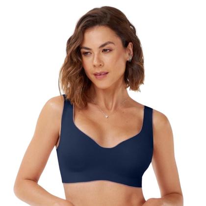 Imagem de Sutiã Top Laser com Bojo Removível Termofusionado Sem Costura 