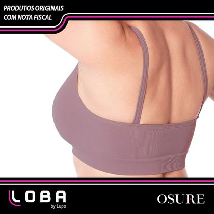 Imagem de Sutiã Top Lupo Alta Sustentação Soutien Sem Bojo Sem Costura Microfibra Confortável P/ Academia