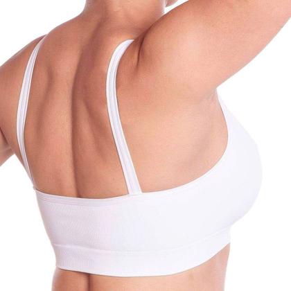 Imagem de Sutiã Top Lupo Alta Sustentação Soutien Sem Bojo Sem Costura Microfibra Confortável P/ Academia
