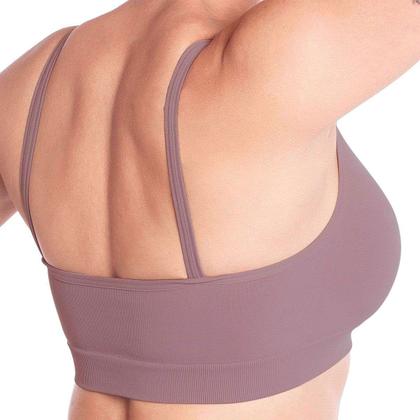 Imagem de Sutiã Top Lupo Alta Sustentação Soutien Sem Bojo Sem Costura Microfibra Confortável P/ Academia