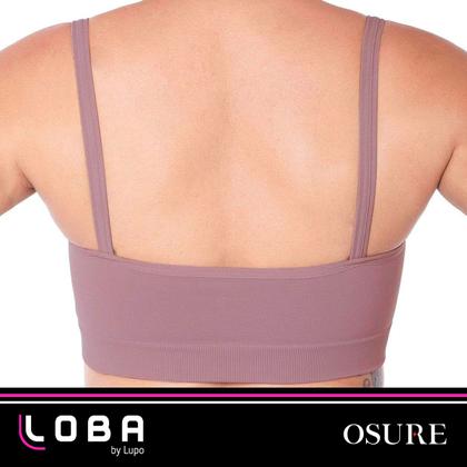 Imagem de Sutiã Top Lupo Alta Sustentação Soutien Sem Bojo Sem Costura Microfibra Confortável P/ Academia