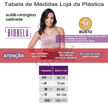 Imagem de Sutiã Top Pós-cirúrgico Sem Costura Fecho Nas Costas Biobela
