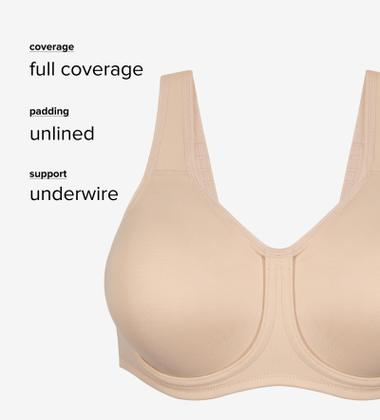 Imagem de Sutiã Wacoal Simone Sport Unlined com cobertura total Underwire