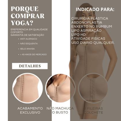 Imagem de Sutia yoga light pos cirurgico mastectomia e silicone com abertura frontal e alcas larga - 5030