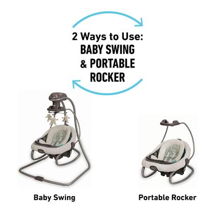 Imagem de Swing e Rocker Graco DuetSoothe com 10 melodias e 5 sons