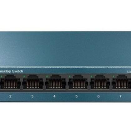 Imagem de Switch 08 Portas Tp-link Ls108g Gigabit 10/100/1000mbps