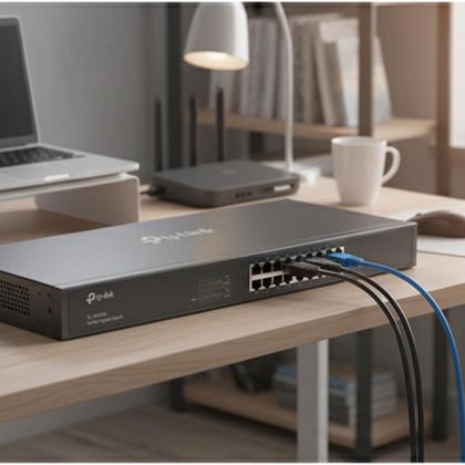 Imagem de Switch 16 Portas 10 100 1000 TpLink TlSg1016
