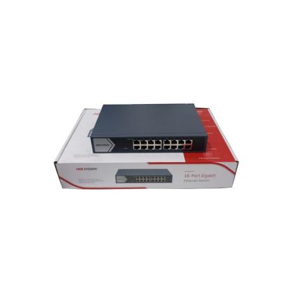 Imagem de Switch 16 Portas Gigabit Hikivision DS-3E0516-E(B) PT-HK1012