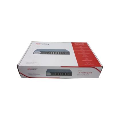 Imagem de Switch 16 Portas Gigabit Hikivision DS-3E0516-E(B) PT-HK1012