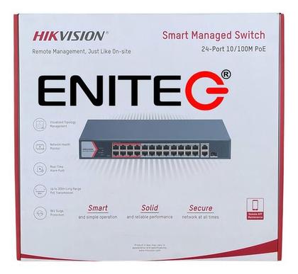 Imagem de Switch 24 Portas Poe Inteligente Ds-3e1326p-ei/m - Hikvision