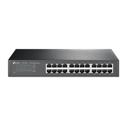 Imagem de Switch 24 Portas TP Link Gigabit 10 100 1000 Mbps Rack 19 Pol Desk