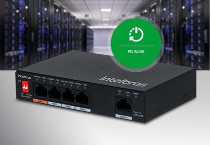 Imagem de Switch 5 portas fast com 4 p/ poe sf 500 hi-poe