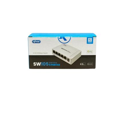 Imagem de Switch 5 Portas Gigabit Hub Para Internet Lan Rede Fast Rj45 - KNUP
