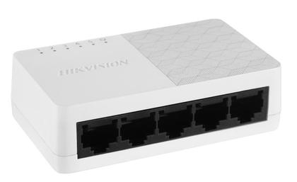 Imagem de Switch 5 Portas Hikvision DS-3E0505D-O GIGABIT 10/100/1000Mbps