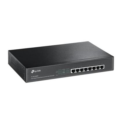 Imagem de Switch 8 Portas 10/100/1000 PoE+ Gigabit Rack/Mesa TL-SG1008MP TP LINK