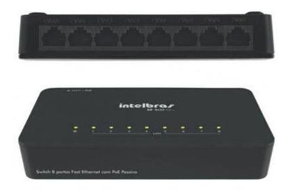 Imagem de Switch 8 Portas Fast Ethernet Sf 800 Q+  Intelbras