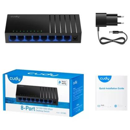 Imagem de Switch 8 Portas Gigabit 10/100/1000 Modelo GS108D Cudy