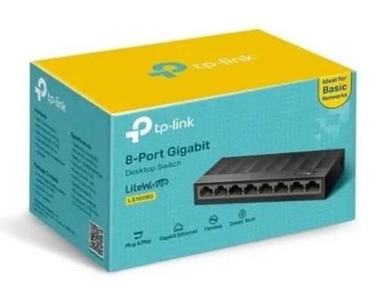 Imagem de Switch 8 Portas Gigabit Tp-Link Ls1008G 10/100/1000
