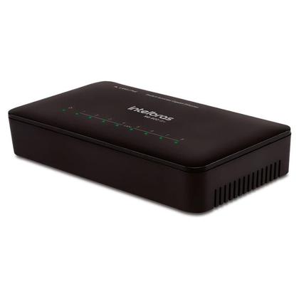 Imagem de Switch 8 Portas Intelbras SG 800 Q+ - 8 Portas Gigabit - Preto