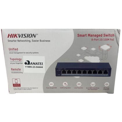 Imagem de Switch 8 Portas Poe 10/100 Ds-3e1309p-ei/m Hikvision