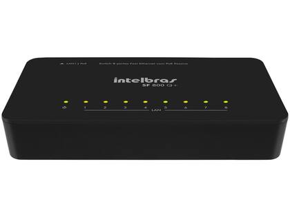 Imagem de Switch 8 Portas Poe 10/100 SF 800 Intelbras 4760020