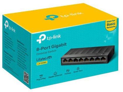 Imagem de Switch 8 Portas TP-Link LiteWave LS1008G - 10/100/1000Mbps