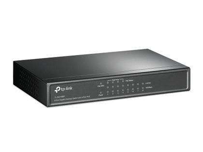 Imagem de Switch 8 portas TP-LINK TL-SG1008P 4 Portas POE  Gigabit 10/100/1000Mbps Rack