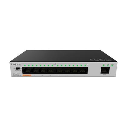 Imagem de Switch 9 Portas Fast com 8 Portas Poe+ Sf900 Hi-poe Skd 4760040 Intelbras