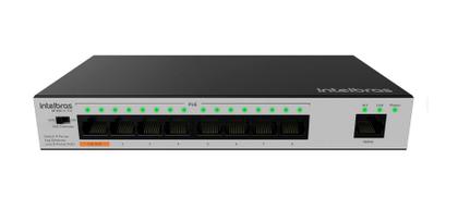 Imagem de Switch 9 Portas PoE Intelbras Ethernet 8 Portas 10/100