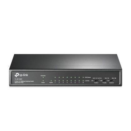 Imagem de Switch 9 Portas TP-Link TL-SF1009P Metal Fast Ethernet 10/100Mbps C/8 Portas POE+