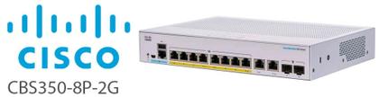 Imagem de Switch Cisco Business CBS350-8P-2G Gerenciado 8 portas GE PoE OEM