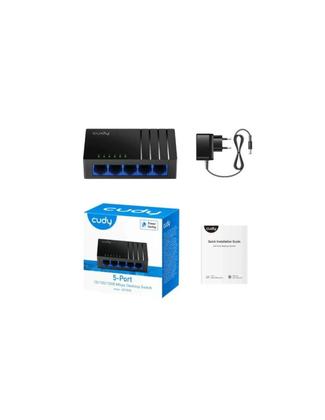 Imagem de Switch Cudy 5 Portas Gigabit 10/100/1000 Preto GS105D