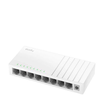 Imagem de Switch Cudy de 8 portas 10/100 Mbps Branco
