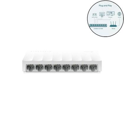 Imagem de Switch De Mesa C/ 8 Portas Fast 10/100mbps Ls1008 Smb Importado