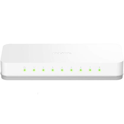 Imagem de Switch de Mesa D-Link DES-1008C, 8 Portas, 10/100 Mbps, Branco