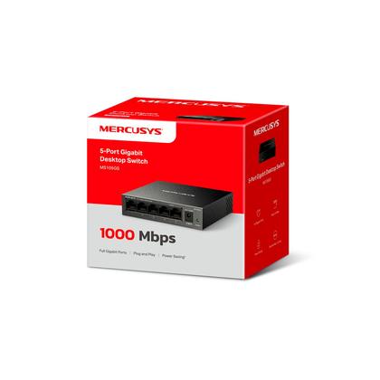 Imagem de Switch de Mesa Gigabit Mercusys MS105GS 5 portas