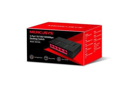 Imagem de Switch de Mesa Mercusys 5 Portas 10/100/1000 Mbps MS105G