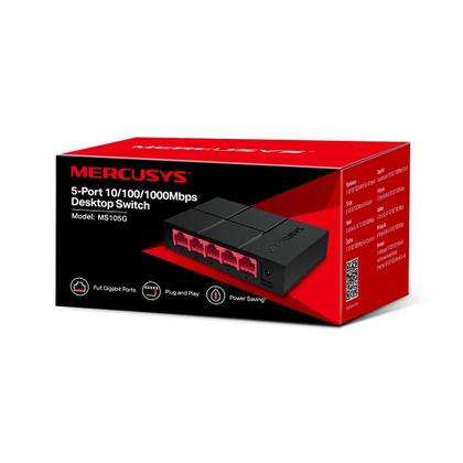 Imagem de Switch de Mesa Mercusys, 5 Portas 10/100/1000mbps