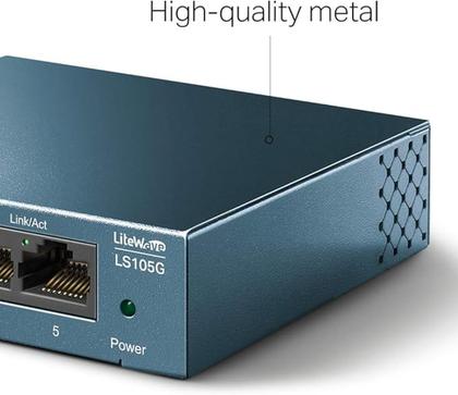 Imagem de Switch de Mesa TP-Link 5 Portas 10/100/1000Mbps - LS105G