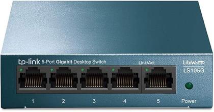 Imagem de Switch de Mesa TP-Link 5 Portas 10/100/1000Mbps - LS105G